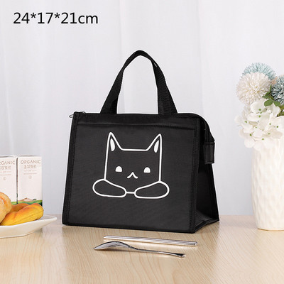 Nagy kapacitású termikus ebéddoboz táskák női gyerekeknek, oxfordi textil piknik élelmiszer Bento szigetelő hűtőtáska tárolótáska konténer