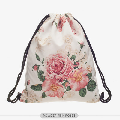 Divat zsinóros táska sport púder rózsaszín rózsa Mochila Cuerda Harajuku húzózsinóros hátizsák női férfiak Modis zsinóros táska lány