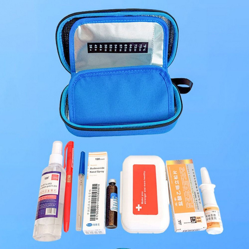 Új Oxford hőszigetelt inzulin hűtőtáska gél nélkül Hordozható diabetikus zsebgyógyszerfagyasztó Diabetes Medicla Cooler