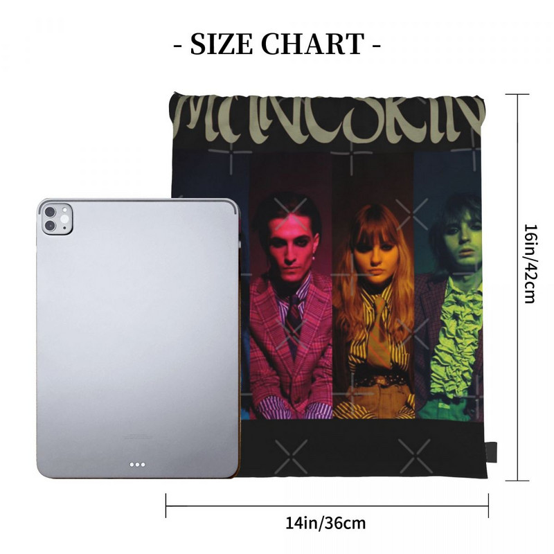 Maneskin 4 torbe s uzicom Ruksaci Školska torba Prilagođena torba Mali ruksak Torbe s uzicom