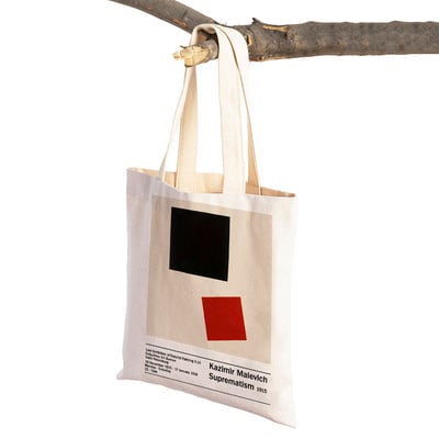 Nordic Shopper Bags Lady Canvas Tote Ženska ručna torba Malevich Geometrijski apstraktni suprematizam Art Double Print torba za kupnju