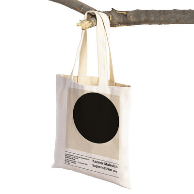 Nordic Shopper Bags Lady Canvas Tote Ženska ručna torba Malevich Geometrijski apstraktni suprematizam Art Double Print torba za kupnju