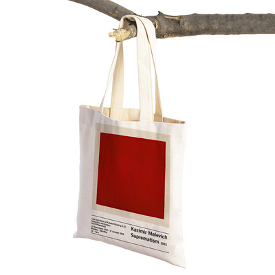 Nordic Shopper Bags Lady Canvas Tote Ženska ručna torba Malevich Geometrijski apstraktni suprematizam Art Double Print torba za kupnju
