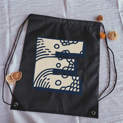 Torbe s uzicom Kreativni valovi Ispis slova Dječji ruksak Ženska torba za jogu Torbe za crtanje Elegantna i prijenosna muška torba za teretanu