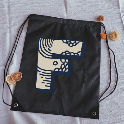Torbe s uzicom Kreativni valovi Ispis slova Dječji ruksak Ženska torba za jogu Torbe za crtanje Elegantna i prijenosna muška torba za teretanu