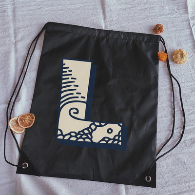 Torbe s uzicom Kreativni valovi Ispis slova Dječji ruksak Ženska torba za jogu Torbe za crtanje Elegantna i prijenosna muška torba za teretanu