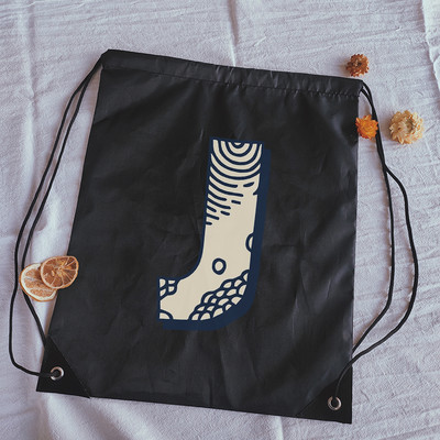 Torbe s uzicom Kreativni valovi Ispis slova Dječji ruksak Ženska torba za jogu Torbe za crtanje Elegantna i prijenosna muška torba za teretanu