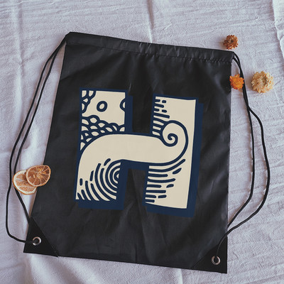 Torbe s uzicom Kreativni valovi Ispis slova Dječji ruksak Ženska torba za jogu Torbe za crtanje Elegantna i prijenosna muška torba za teretanu