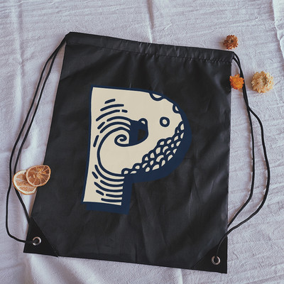 Torbe s uzicom Kreativni valovi Ispis slova Dječji ruksak Ženska torba za jogu Torbe za crtanje Elegantna i prijenosna muška torba za teretanu