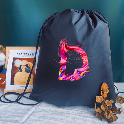 Bărbați Genți Sport Femei Geantă de yoga Personalizați Rucsac Geanta de carte Geanta cu cordon Imprimare cu litere creative Rucsac pentru școală pentru copii