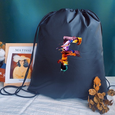 Bărbați Genți Sport Femei Geantă de yoga Personalizați Rucsac Geanta de carte Geanta cu cordon Imprimare cu litere creative Rucsac pentru școală pentru copii