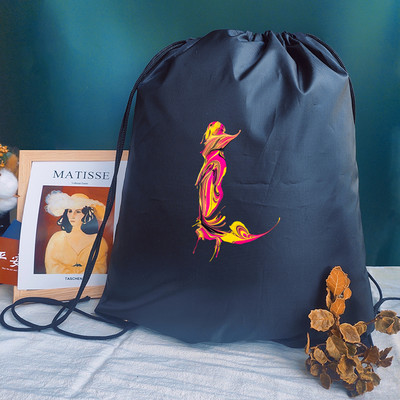 Bărbați Genți Sport Femei Geantă de yoga Personalizați Rucsac Geanta de carte Geanta cu cordon Imprimare cu litere creative Rucsac pentru școală pentru copii