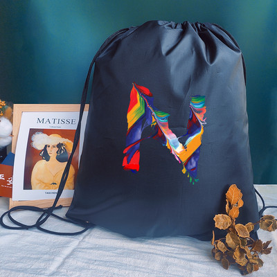 Bărbați Genți Sport Femei Geantă de yoga Personalizați Rucsac Geanta de carte Geanta cu cordon Imprimare cu litere creative Rucsac pentru școală pentru copii