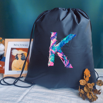 Bărbați Genți Sport Femei Geantă de yoga Personalizați Rucsac Geanta de carte Geanta cu cordon Imprimare cu litere creative Rucsac pentru școală pentru copii
