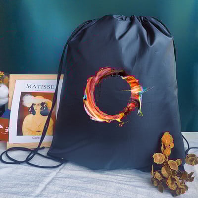 Bărbați Genți Sport Femei Geantă de yoga Personalizați Rucsac Geanta de carte Geanta cu cordon Imprimare cu litere creative Rucsac pentru școală pentru copii