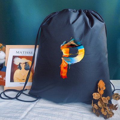 Bărbați Genți Sport Femei Geantă de yoga Personalizați Rucsac Geanta de carte Geanta cu cordon Imprimare cu litere creative Rucsac pentru școală pentru copii