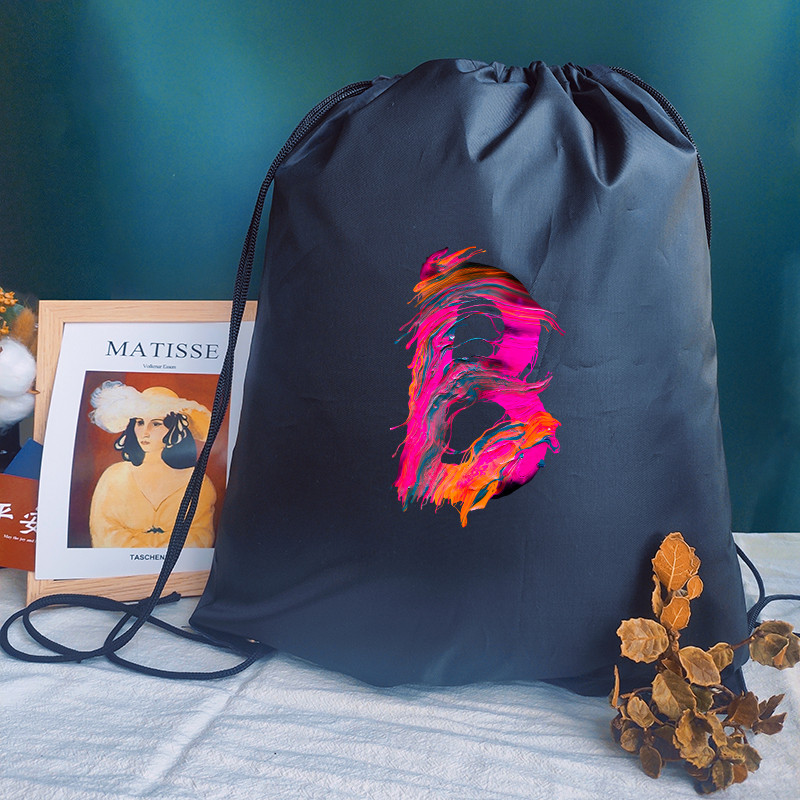 Bărbați Genți Sport Femei Geantă de yoga Personalizați Rucsac Geanta de carte Geanta cu cordon Imprimare cu litere creative Rucsac pentru școală pentru copii