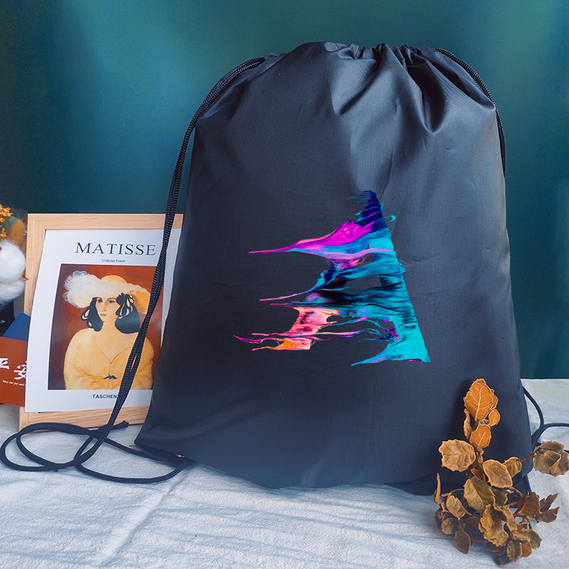 Bărbați Genți Sport Femei Geantă de yoga Personalizați Rucsac Geanta de carte Geanta cu cordon Imprimare cu litere creative Rucsac pentru școală pentru copii