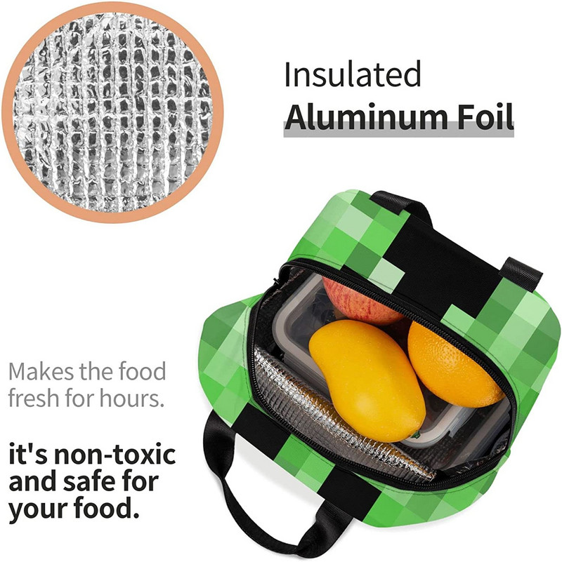 Izdržljiva kutija za ručak, torba za ručak za odrasle, djecu, izolirane torbe, torba za višekratnu toplinsku izolaciju i torba za hranu za čuvanje na hladnom