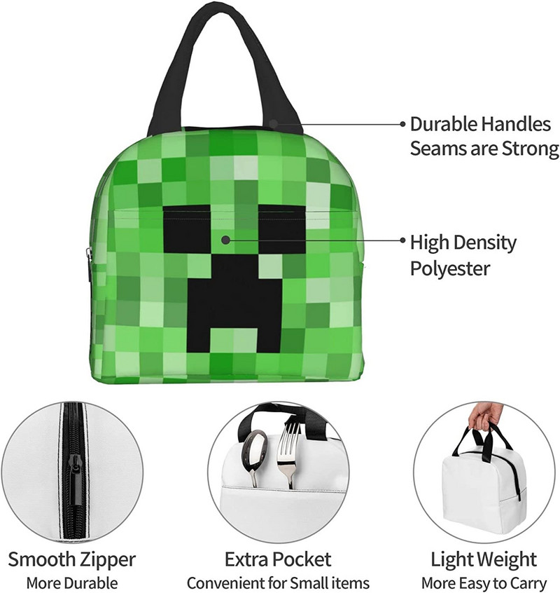 Izdržljiva kutija za ručak, torba za ručak za odrasle, djecu, izolirane torbe, torba za višekratnu toplinsku izolaciju i torba za hranu za čuvanje na hladnom