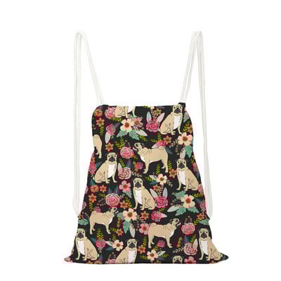 Olajfestmény nyomda hátizsák divat állati zsinóros táska nagy kapacitású cipőtáska iskola környezetvédelmi tároló táska