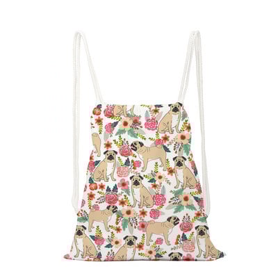 Olajfestmény nyomda hátizsák divat állati zsinóros táska nagy kapacitású cipőtáska iskola környezetvédelmi tároló táska