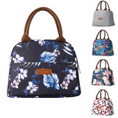 Funkcionális mintázatú hűtő ebédlődoboz Hordozható, szigetelt oxfordi szövetből készült ebédlőtáska termikus élelmiszer piknik ebédzsákok női gyerekeknek