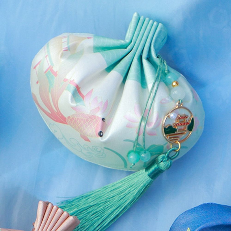 Han tkanina Brokat džep Tradicionalna festivalska vrećica Antikni stil Torbice za nakit Kineski stil Torbica Mala torbica Vrećica za blagoslov