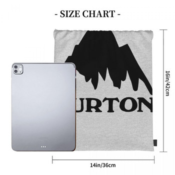 Burton Snowboards Mountain Drawstring Τσάντες Σακίδια πλάτης για κορίτσια Τσάντα για σχολική τσάντα για παπούτσια Τσάντες κορδονιών για παιδιά