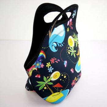 Cooler Neoprene σετ καλάθι τσάντας για πικνίκ Lunch Tote Γυναικεία τσάντα Κουτί Δοχείο Θερμικό Κουτί γεύματος Αδιάβροχο επιτραπέζιο σερβίτσιο εξωτερικού χώρου