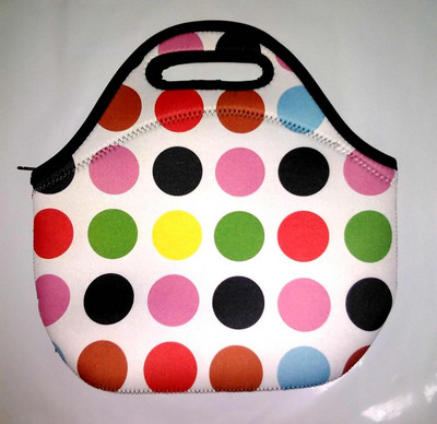 Cooler Neoprén Piknik kosártáska készlet Ebéd Tote Női Kézitáska Doboz Tartály Thermal Lunchbox Vízálló PP kültéri étkészlet