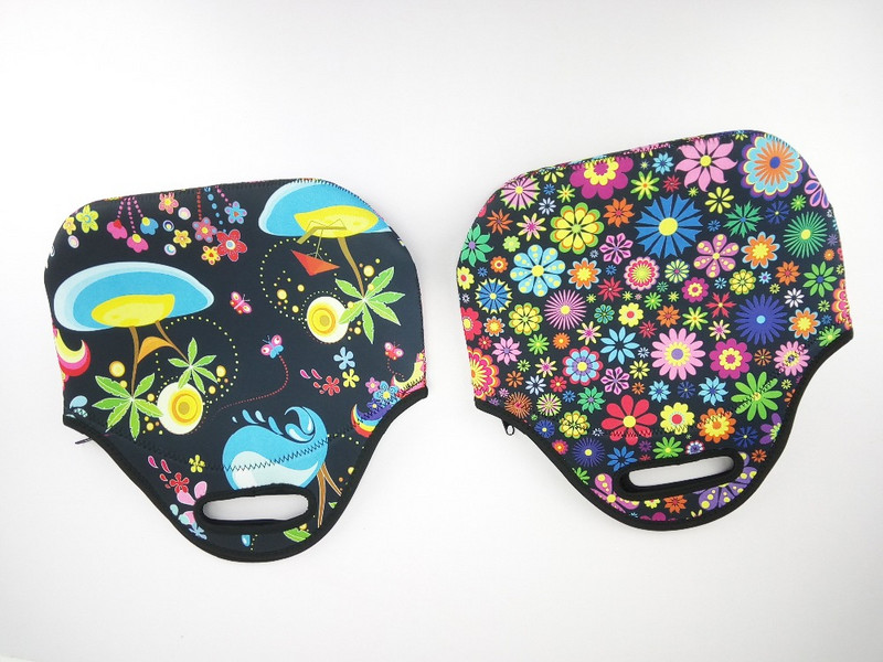 Cooler Neoprén Piknik kosártáska készlet Ebéd Tote Női Kézitáska Doboz Tartály Thermal Lunchbox Vízálló PP kültéri étkészlet