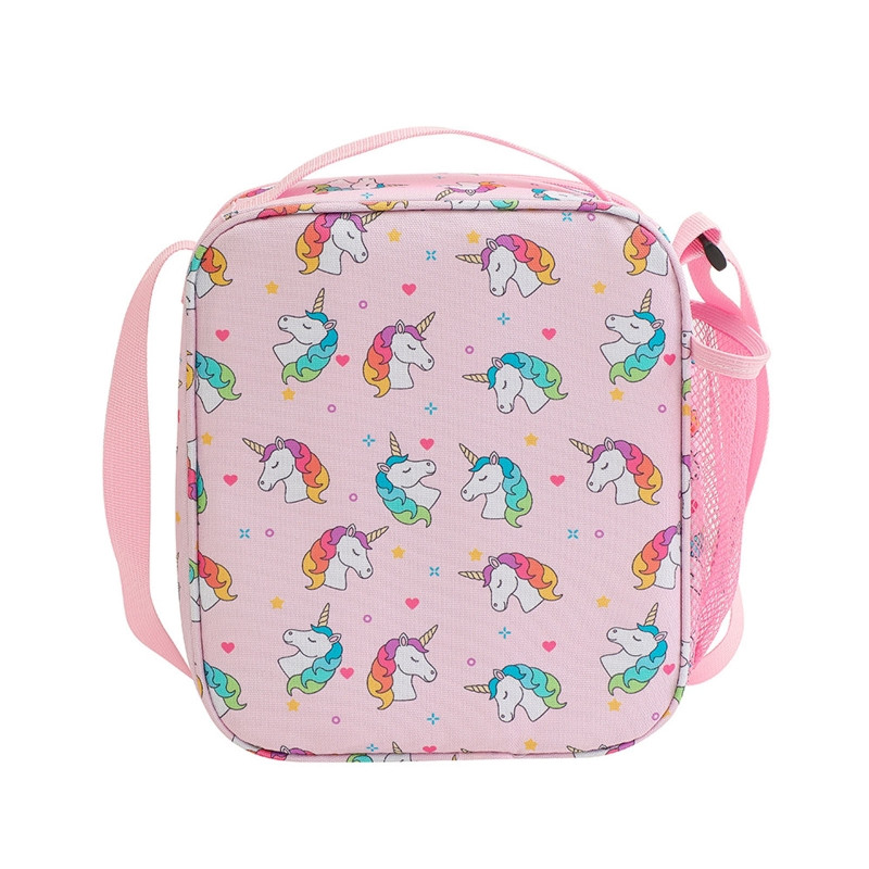 28GD Cute Unicorn Lunch Bag Cartoon Insolated Thermal Food Bag Kawaii Lunchbox Picnic Supplies Cooler bag for Kids Girl Boy