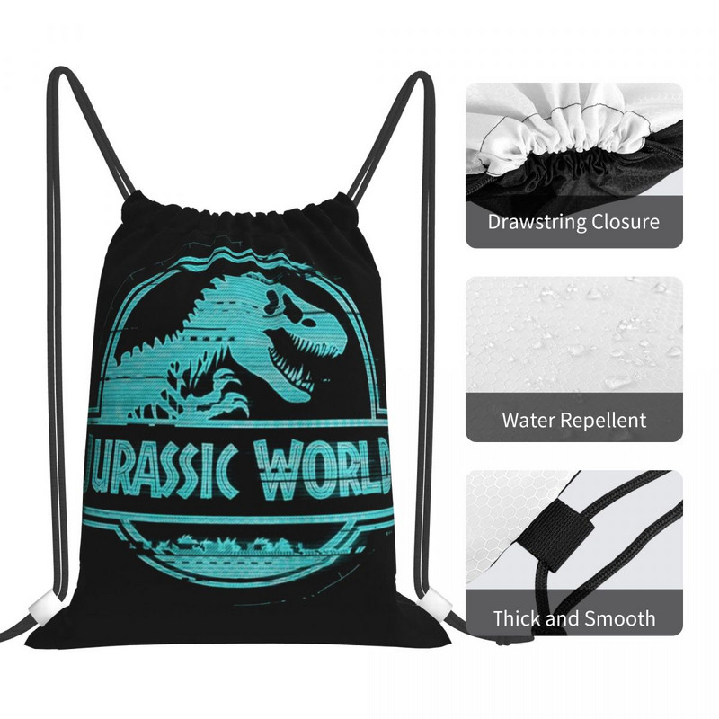 Jurassic Park 6 raišteliai Krepšiai Kuprinės Mergaičių Krepšys Virveliniai Krepšiai Krepšys Kuprinė Vaikiškas Krepšys Kuprinė