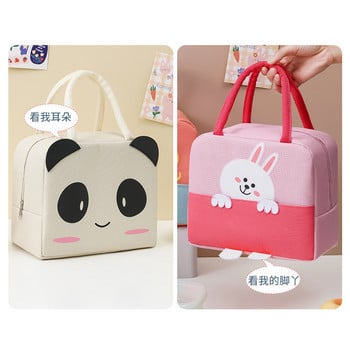 Νέα Cartoon Handheld Bento Bag Lunch Box Τσάντα μεσημεριανού γεύματος Τσάντα με πάχυνση με φύλλο αλουμινίου μονωτική τσάντα γεύματος Τσάντα γεύματος