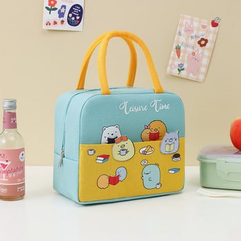 Νέα Cartoon Handheld Bento Bag Lunch Box Τσάντα μεσημεριανού γεύματος Τσάντα με πάχυνση με φύλλο αλουμινίου μονωτική τσάντα γεύματος Τσάντα γεύματος