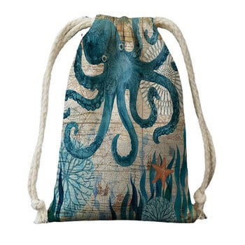 Ψηφιακή εκτύπωση Brew Bag Travel Canvas Classic Marine Pattern Backpack Τσάντα ταξιδιού