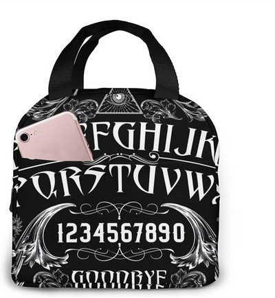 Lebka Cat Moon Gothic Pattern Izolovaná obedová taška Veľkokapacitná chladiaca taška na obed pre vonkajší piknik, školu, kanceláriu a prácu