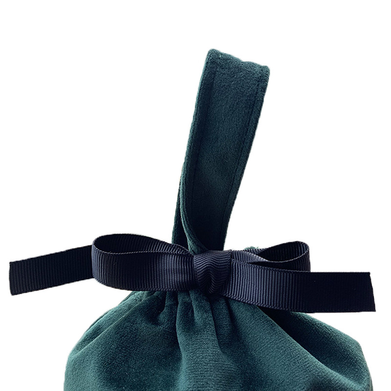 Noi pungi de ambalare pentru bijuterii din catifea, organizator de nuntă, cadouri pentru petrecerea de Crăciun, pungă de bomboane, cu șnur, geantă mică pentru încheietura mâinii, 1 buc.