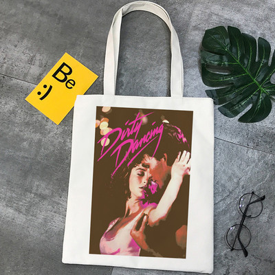 Dirty Dancing pirkinių krepšys medvilninis eco bolsa bakalėjos drobinis krepšys audinio krepšys maišelis toile