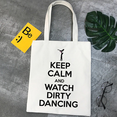 Dirty Dancing pirkinių krepšys medvilninis eco bolsa bakalėjos drobinis krepšys audinio krepšys maišelis toile
