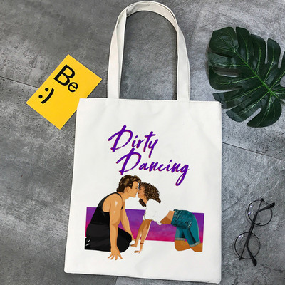 Dirty Dancing pirkinių krepšys medvilninis eco bolsa bakalėjos drobinis krepšys audinio krepšys maišelis toile