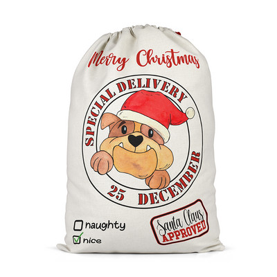 Božićne vrećice slatkiša Dječak Djevojčica Sretan Božić Elk Pas Poklon Čarapa Vrećica za naklonost Vrećica Konac Poklon Džep Dekoracija festivala