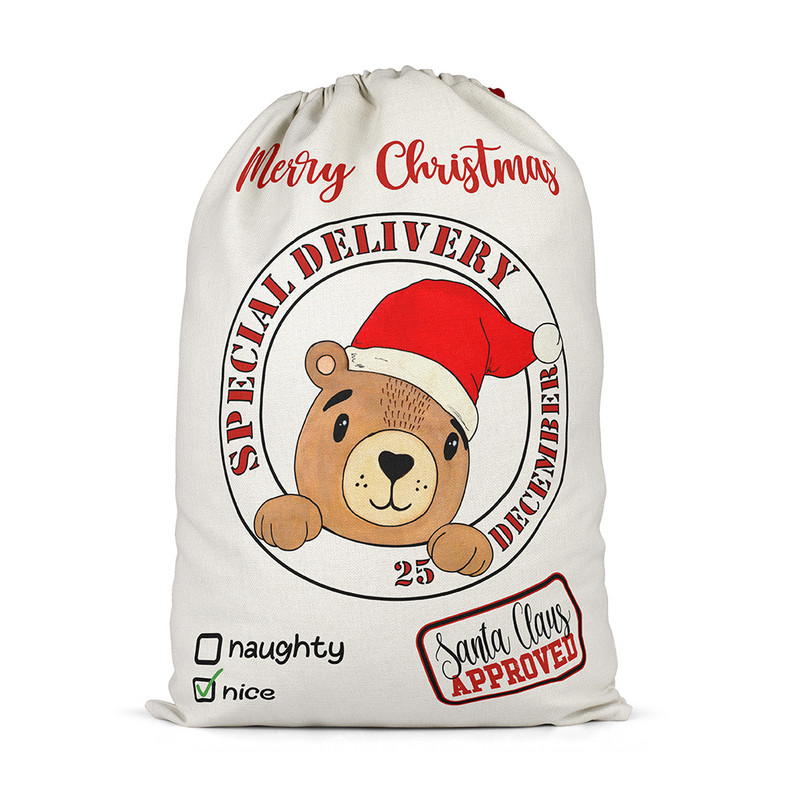 Božićne vrećice slatkiša Dječak Djevojčica Sretan Božić Elk Pas Poklon Čarapa Vrećica za naklonost Vrećica Konac Poklon Džep Dekoracija festivala