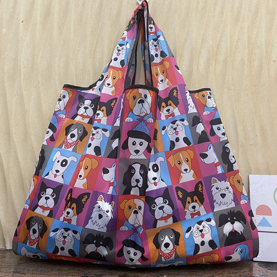 Nehéz, újrafelhasználható élelmiszerbolt táska Összehajtható bevásárlótáska, nagy, 50 font súlyú hordozható női válltáska Könnyű és tartós