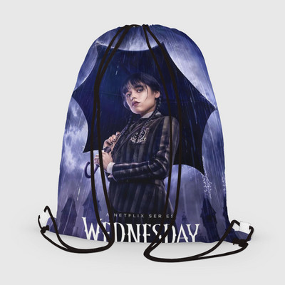 Wednesday Addams Ruksak Torbe s uzicom Ženske torbe za pohranu Gothic Girls Torba za rame Nevermore Academy for Travel Držač za cipele