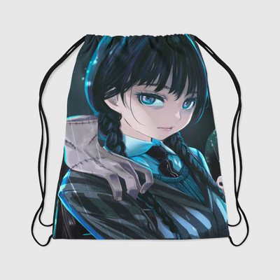 Wednesday Addams Ruksak Torbe s uzicom Ženske torbe za pohranu Gothic Girls Torba za rame Nevermore Academy for Travel Držač za cipele