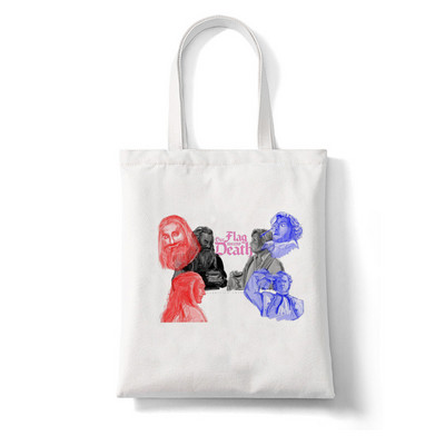 Naša zastava znači Death Cat Flag Ženske velike ručne torbe Platnena torba Estetika Torba za plažu Torbe za kupovinu Elegantne torbe za kupovinu preko ramena