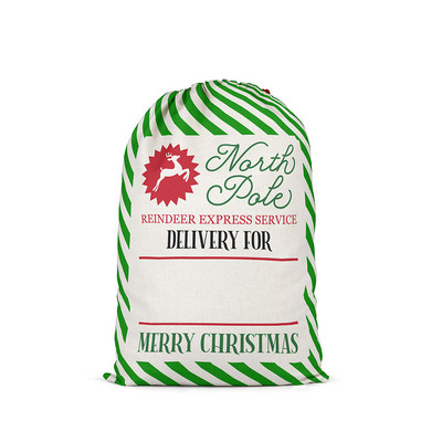 Božićni Elk Vrećica za poklon Dječak Djevojčica Party Bomboni Džep s uzicom Prilagodi Čestitka Sretan Božić Poklon Čarapa Shopping Mall