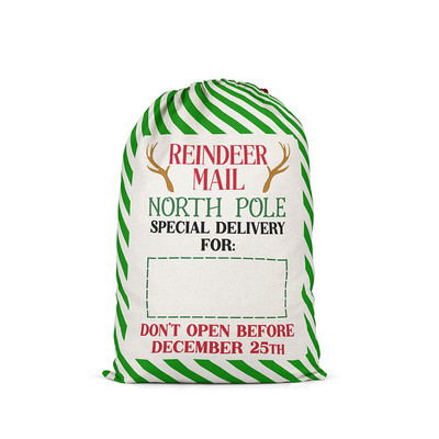 Božićni Elk Vrećica za poklon Dječak Djevojčica Party Bomboni Džep s uzicom Prilagodi Čestitka Sretan Božić Poklon Čarapa Shopping Mall